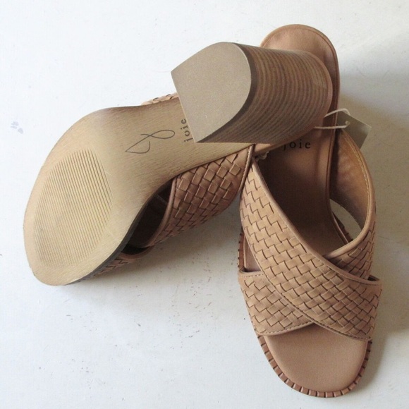 Joie Tan Heels with Woven Design - Picture 6 of 8
